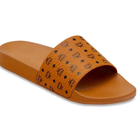 MCM Monogram Logo Slip-On Sandals, Men’s size 10 1/2 - Picture 3 of 4